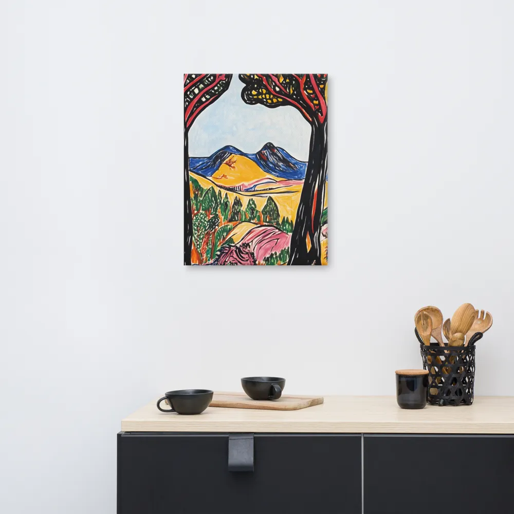 Vibrant Nature's Embrace | Canvas | 18″×24″
