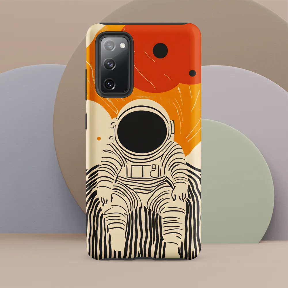 Astronaut in Cosmic Thoughts | Phone Case |  S20 FE | Tough Case | Matte