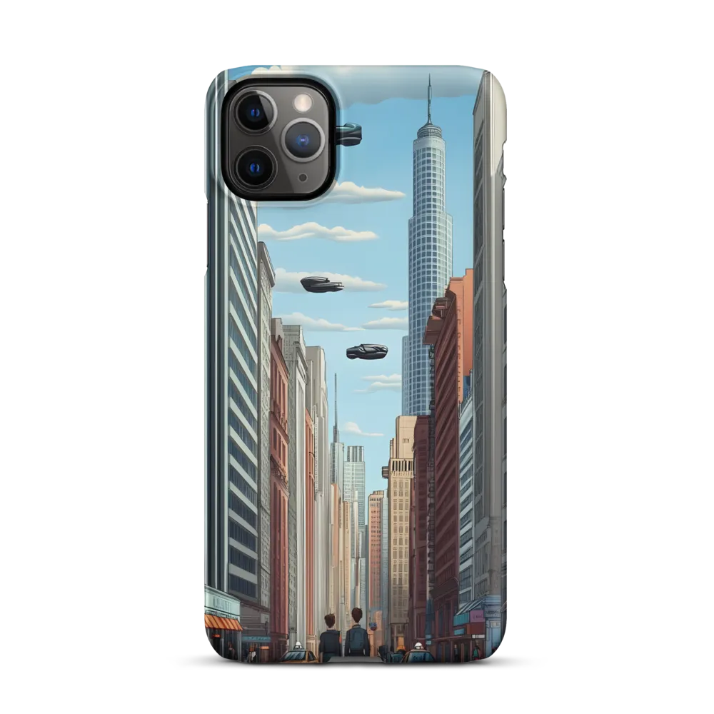 Futuristic Stroll through the Urban Skyline