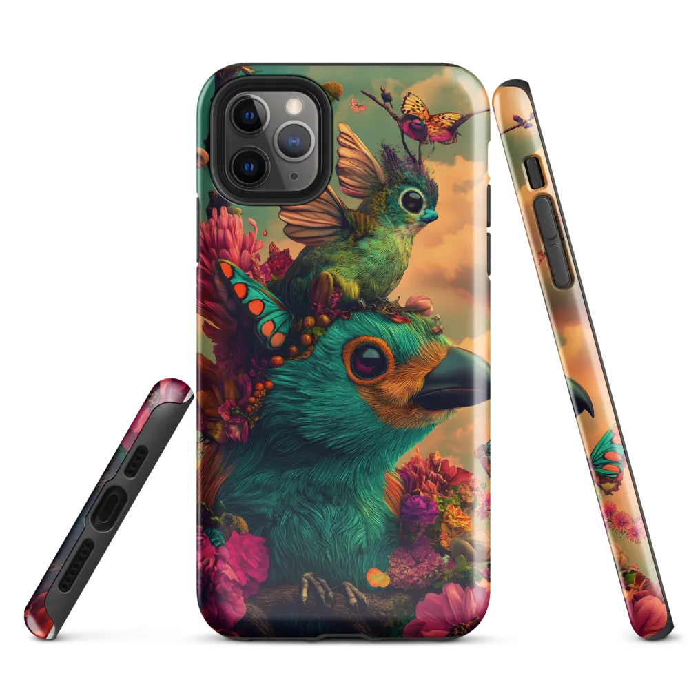 Whimsical Avian Fantasy | Phone Case |  11 Pro Max | Tough Case | Glossy