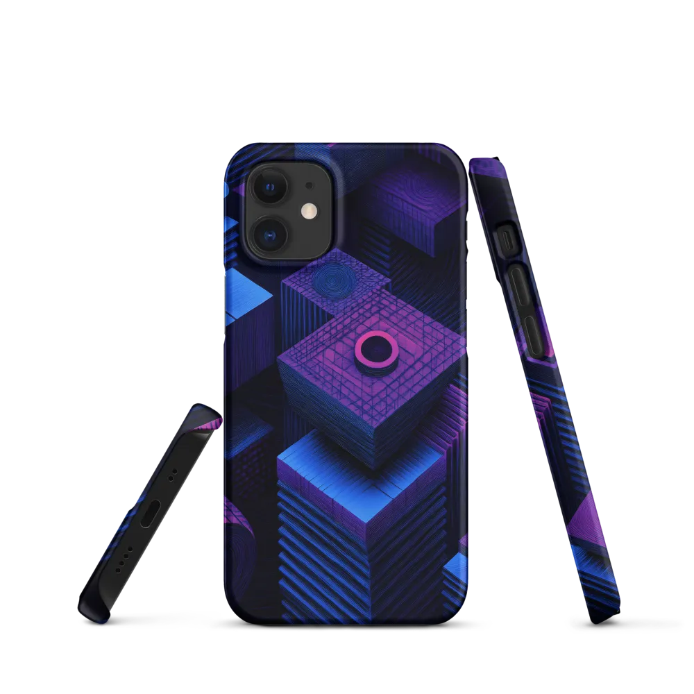 Geometric Dreams in Blue and Purple