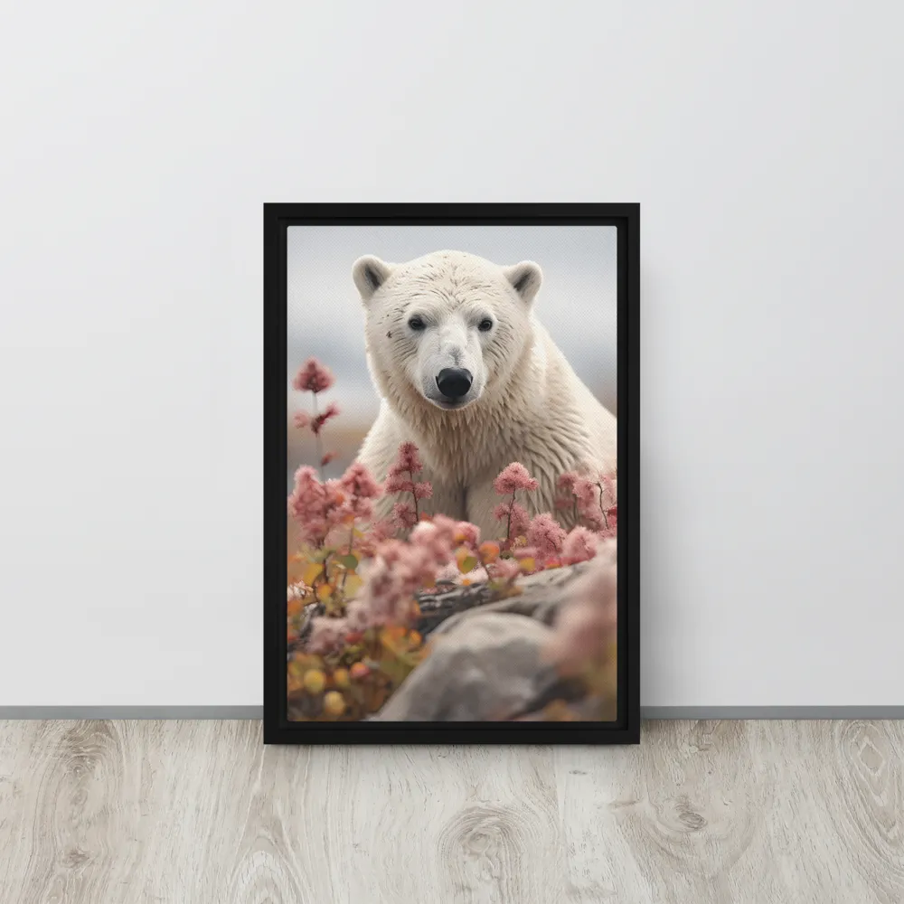 Curiosity Among Blooms: The Polar Bear