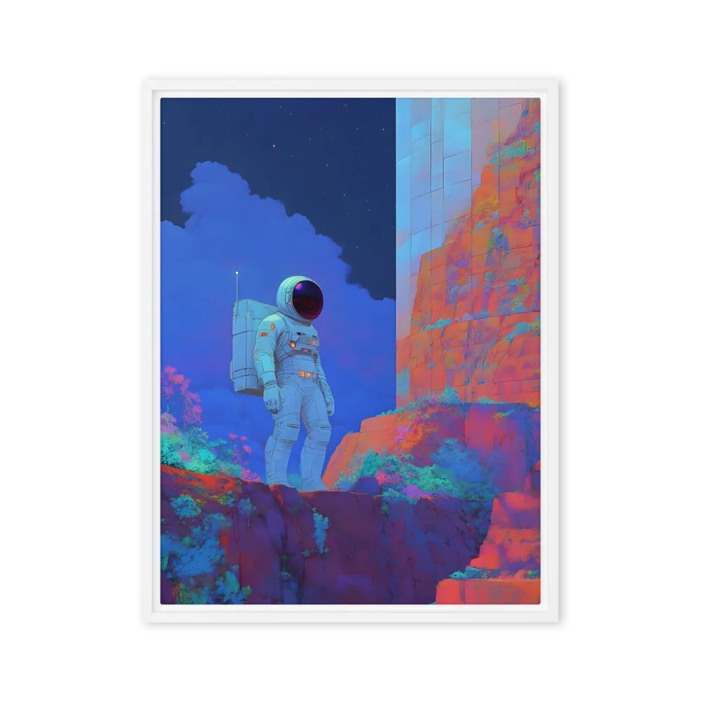 Interstellar Reflections | Canvas with White Frame | 24″×32″