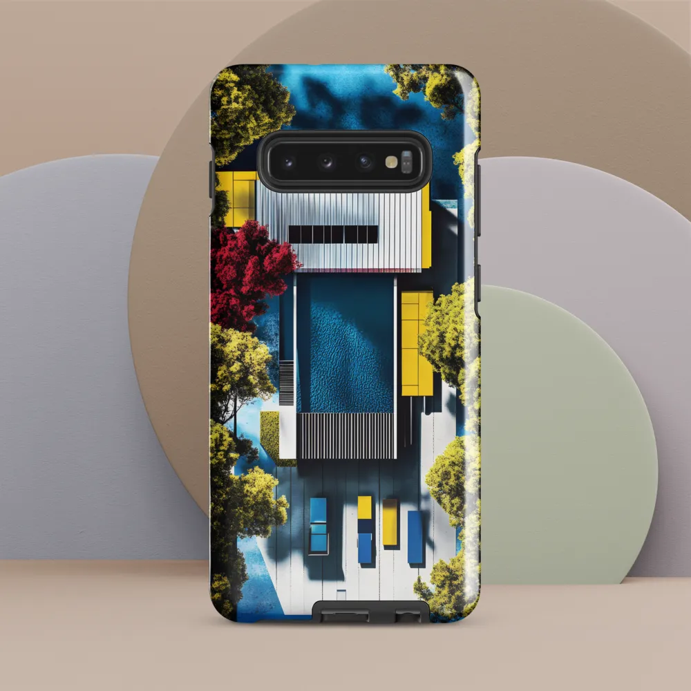 Aerial Harmony: Modernist Serenity | Phone Case |  S10 Plus | Tough Case | Glossy