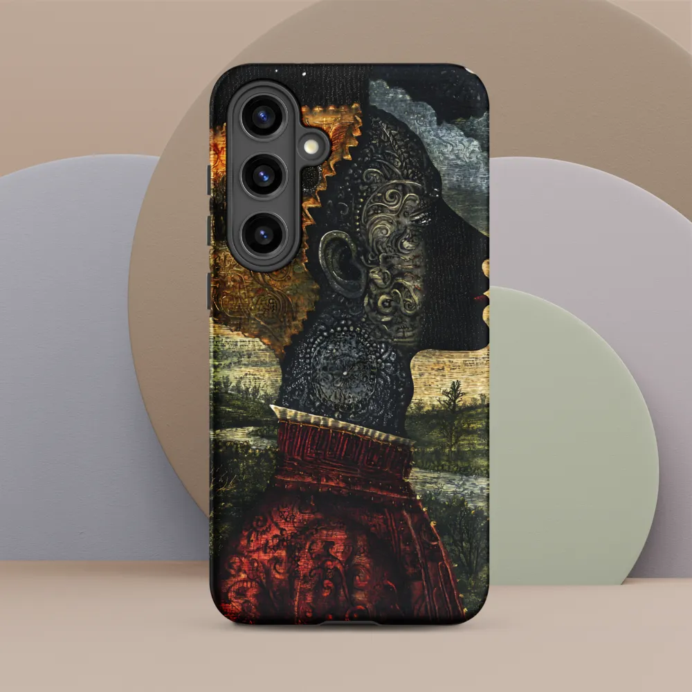 Gilded Duality — Profile at Night