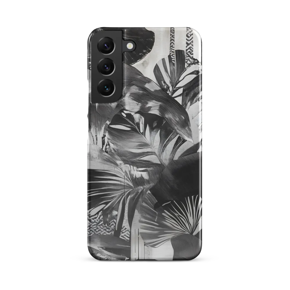 Monochrome Serenity in Tropical Foliage