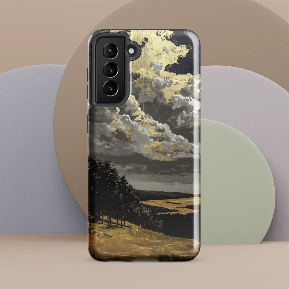 Golden Serenity in a Dramatic Sky | Phone Case |  S21 FE | Tough Case | Glossy