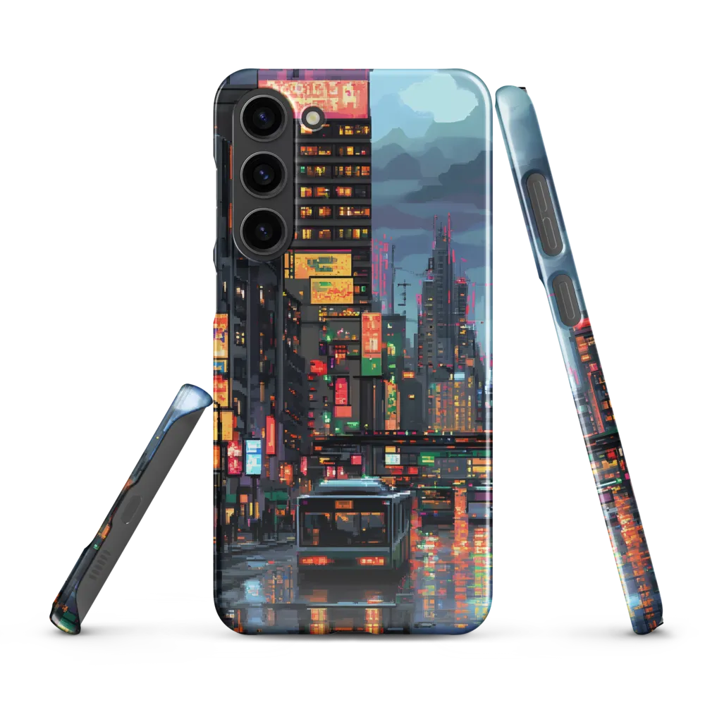 Neon Dreams: A Pixelated Urban Night