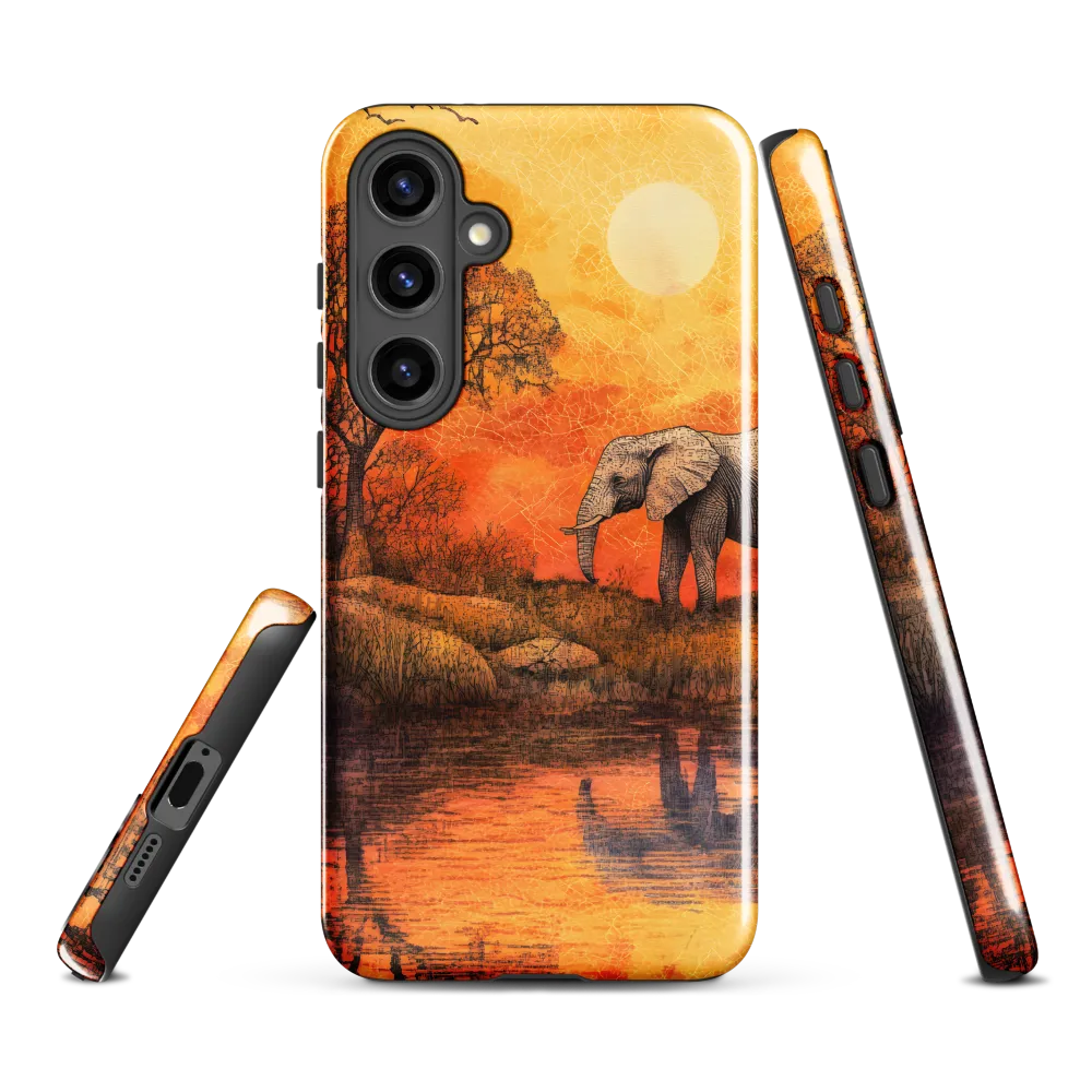 Elephant's Serenity at Dusk
