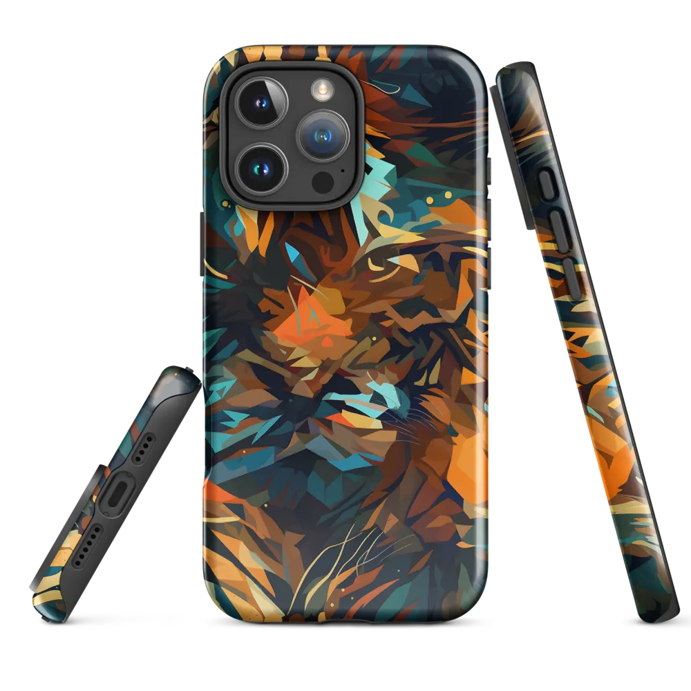 Wild Symphony: Abstract Tigers | Phone Case |  16 Pro Max | Tough Case | Glossy