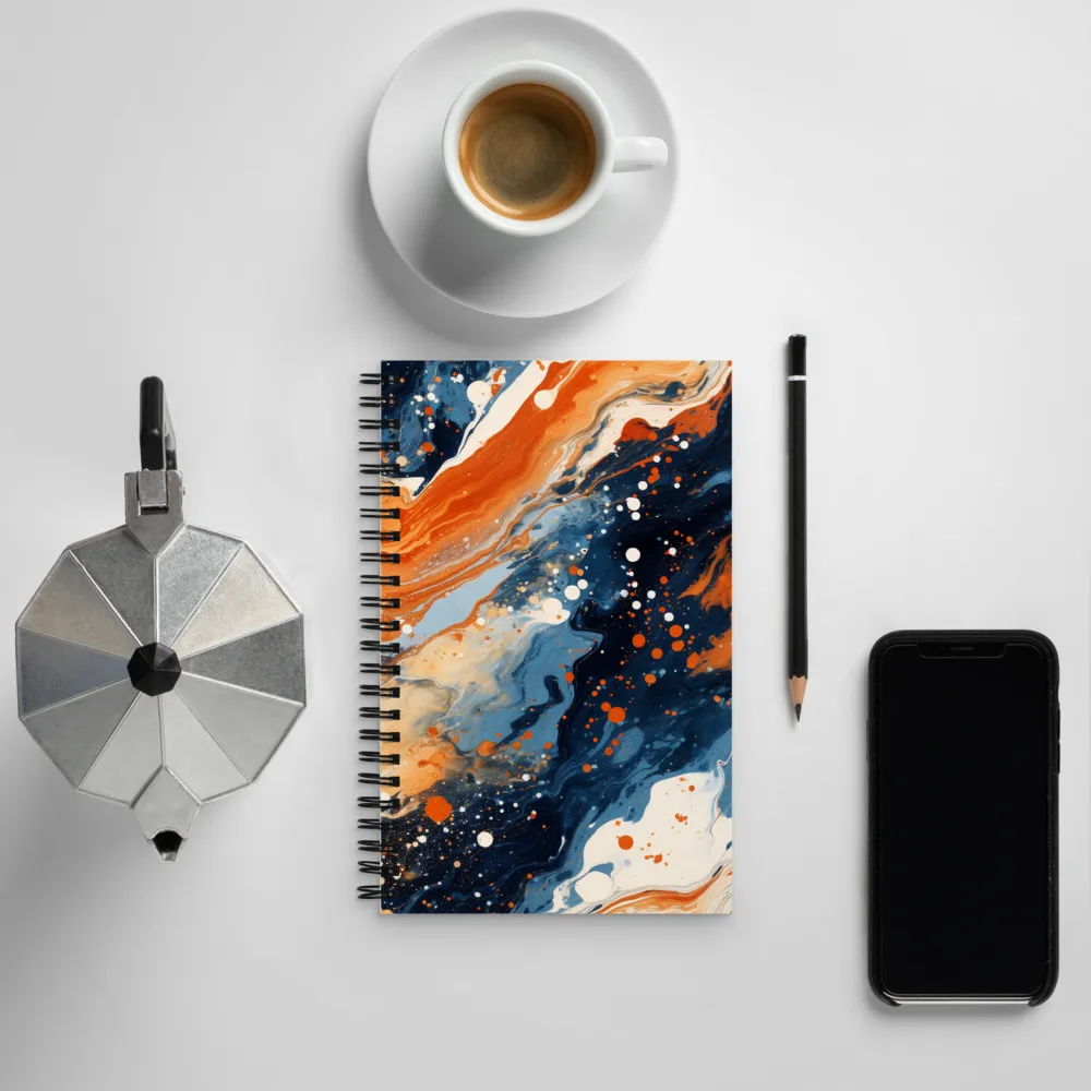 Fluid Dance of Colors | Spiral Notebook