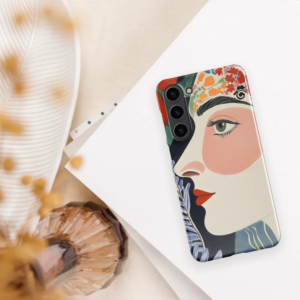 Floral Serenade: A Modern Portrait
