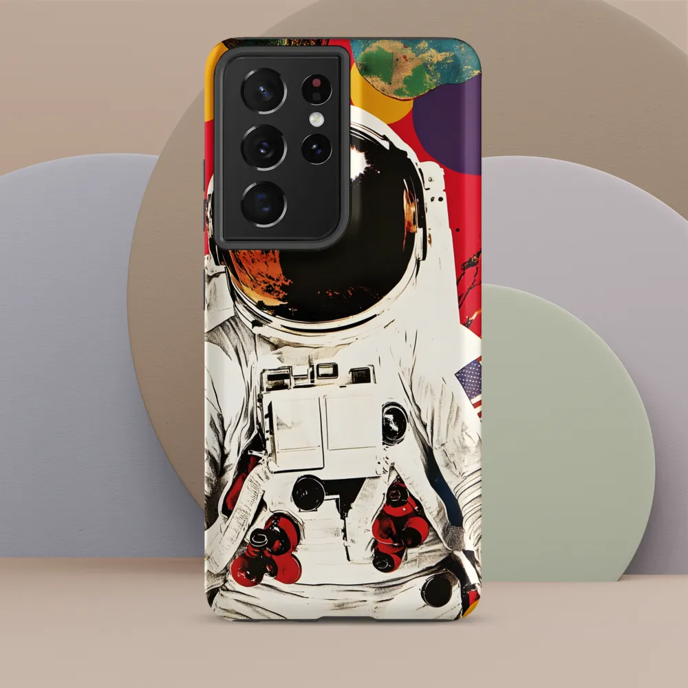 Cosmic Exploration: The Astronaut's Journey | Phone Case |  S21 Ultra | Tough Case | Matte