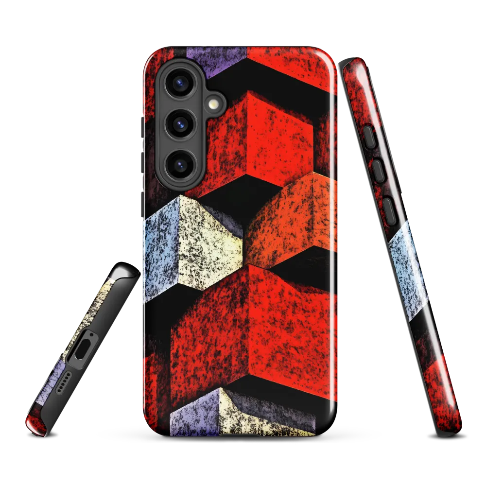 Stacked Cubes — Red Facade Study
