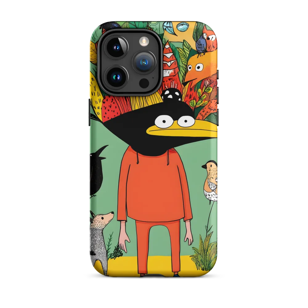 Whimsical Encounter in a Colorful Jungle