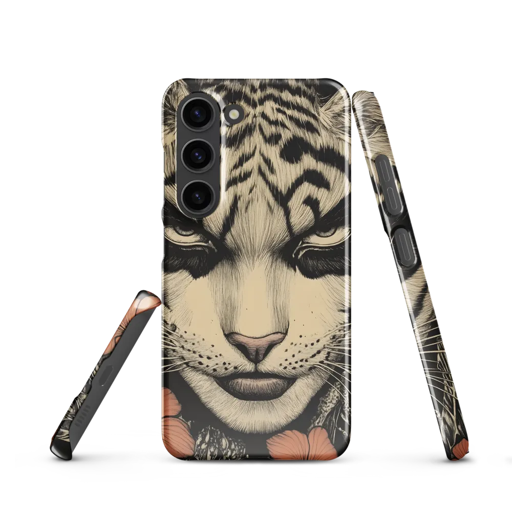 Feline Majesty: The Human-Leopard Connection | Phone Case |  S23 | Snap Case | Glossy