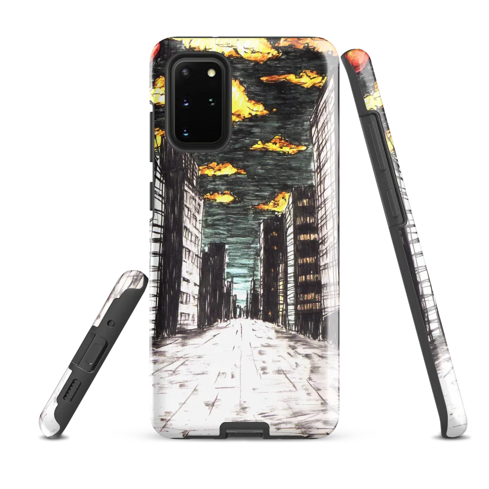 Eclipsed Cityscape | Phone Case |  S20 Plus | Tough Case | Glossy