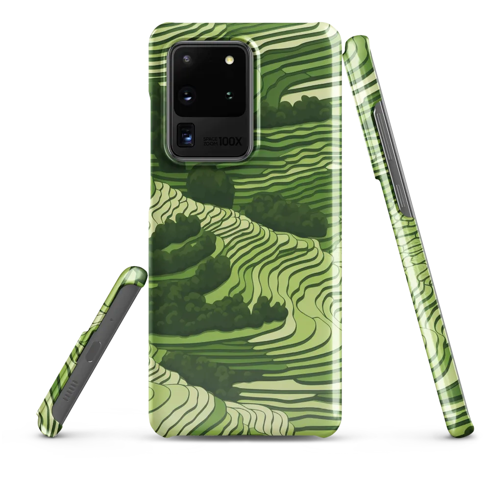 Waves of Green: An Abstract Landscape