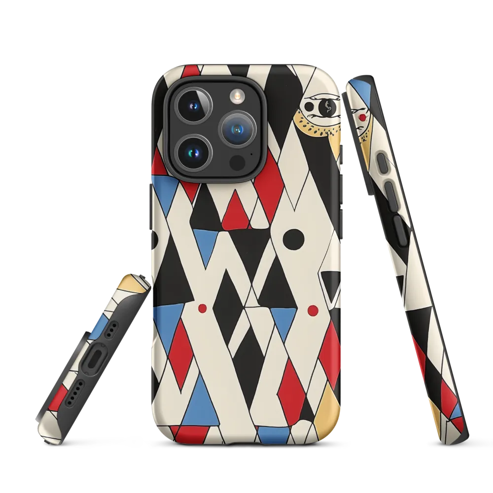 Dynamic Geometric Symphony | Phone Case |  16 Pro | Tough Case | Matte