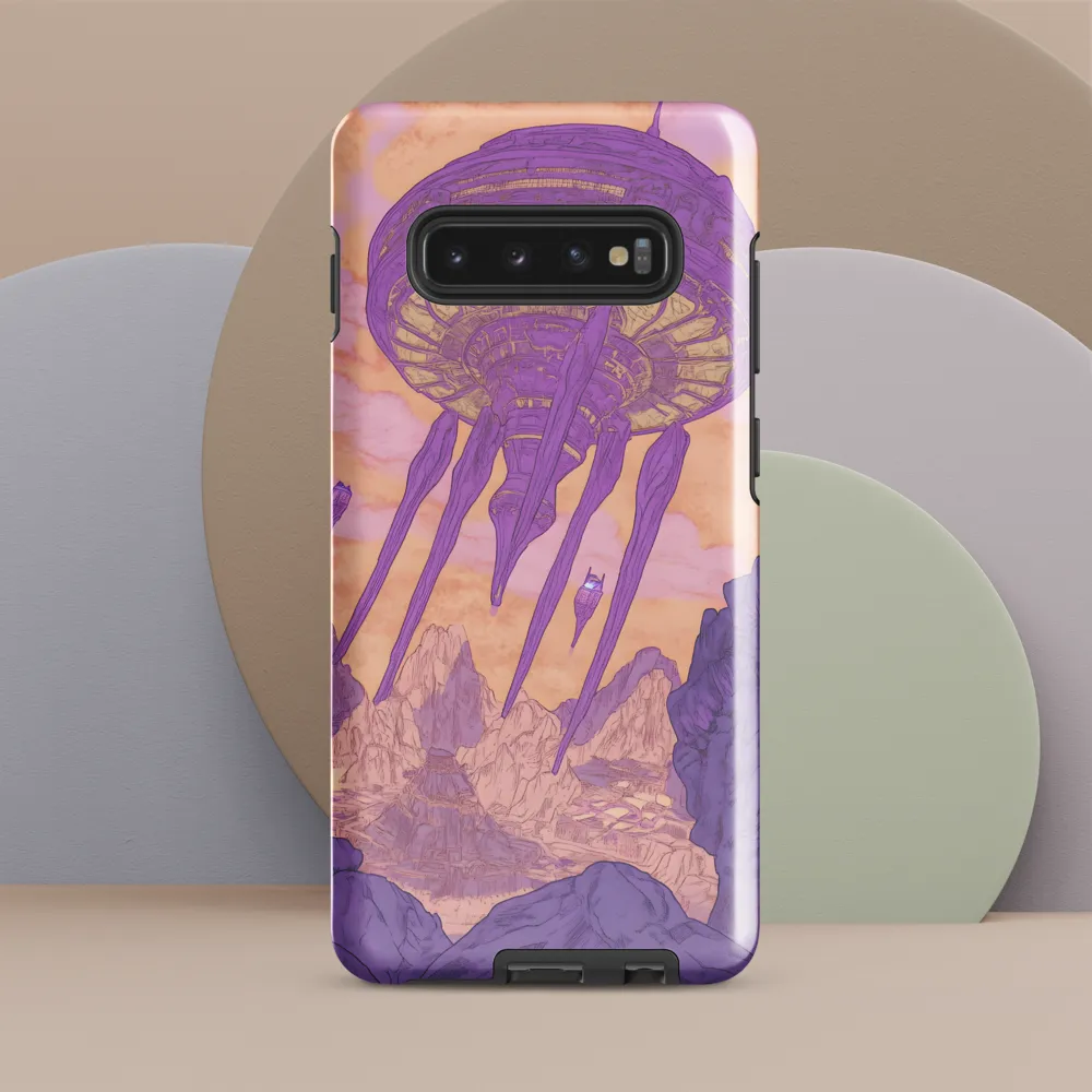 Elevated Serenity in a Futuristic Realm | Phone Case |  S10 Plus | Tough Case | Glossy