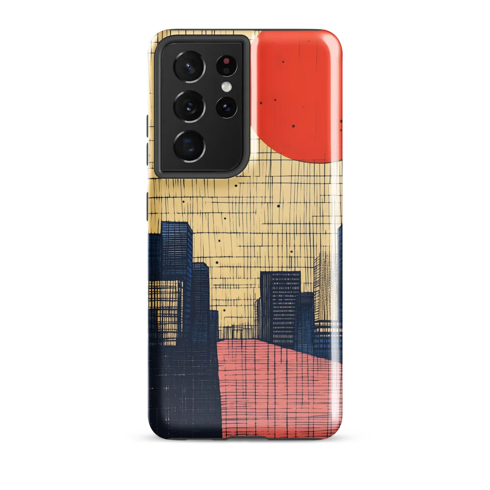 Urban Echoes: A Minimalist Cityscape
