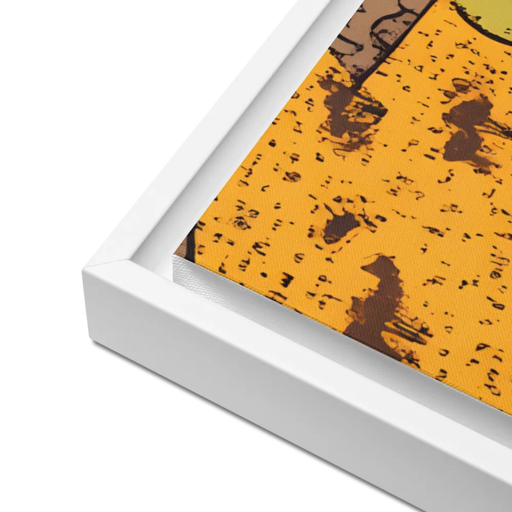 Whimsical Village Landscape | Canvas with White Frame | 24″×36″
