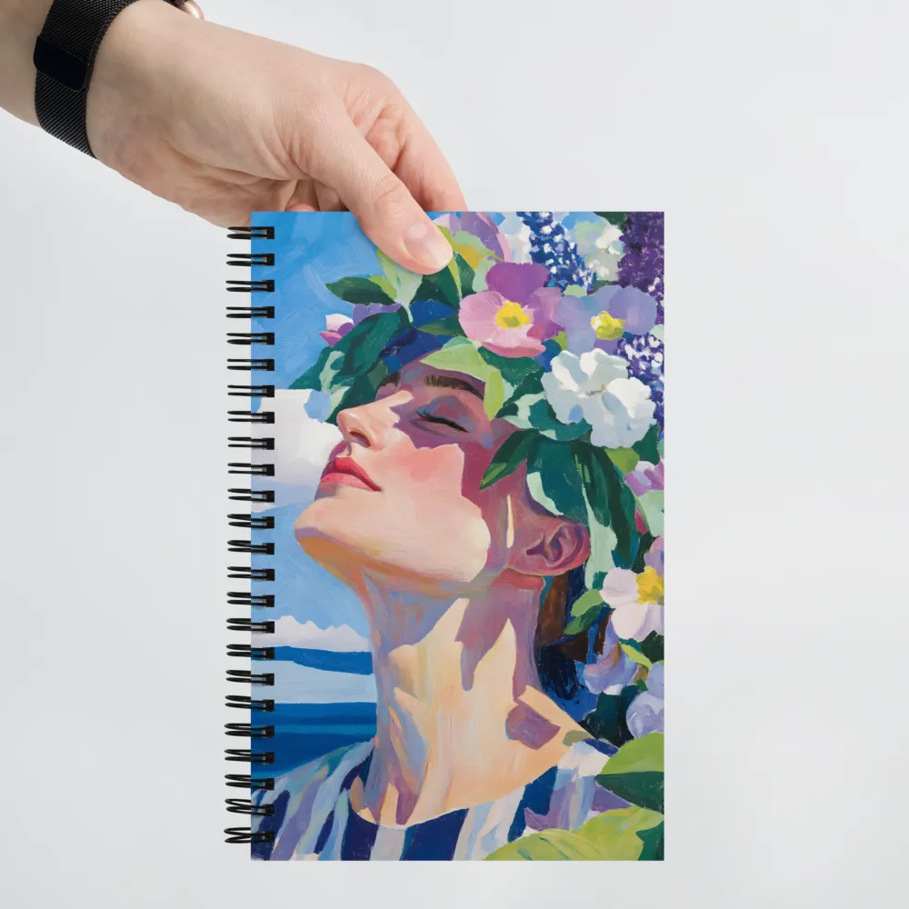 Blossom of Serenity | Spiral Notebook