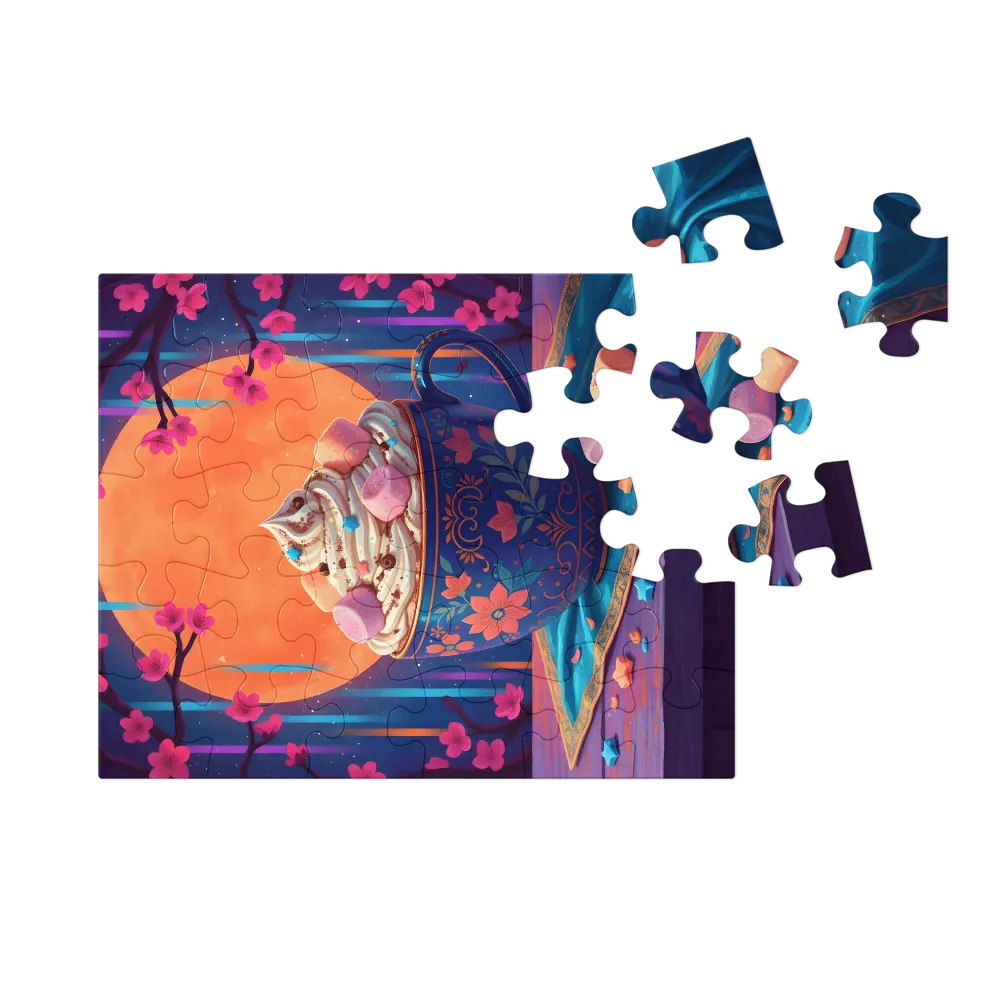 Moonlit Cocoa 
 Jigsaw Puzzle in Tin Box