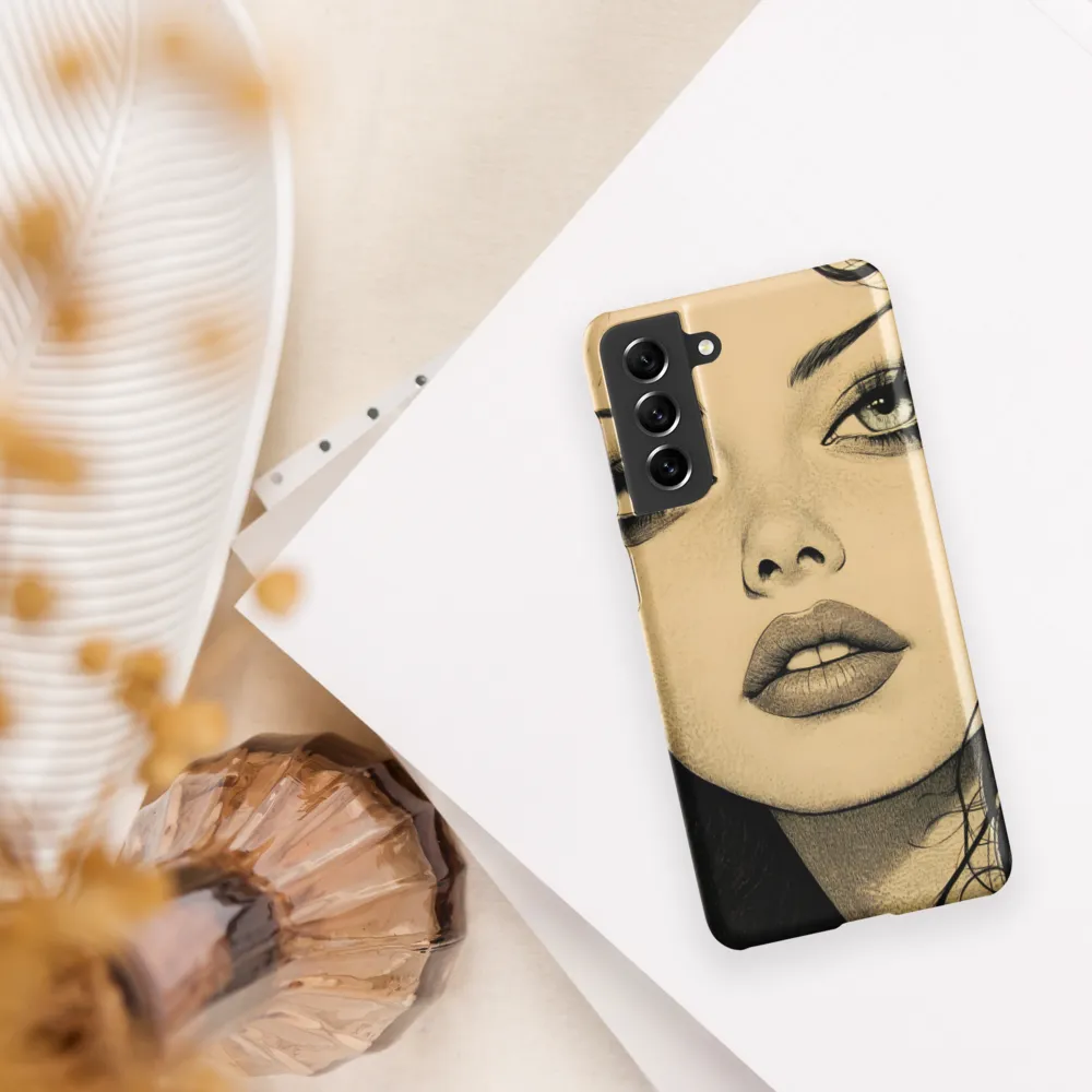 Enigmatic Gaze | Phone Case |  S21 | Snap Case | Matte