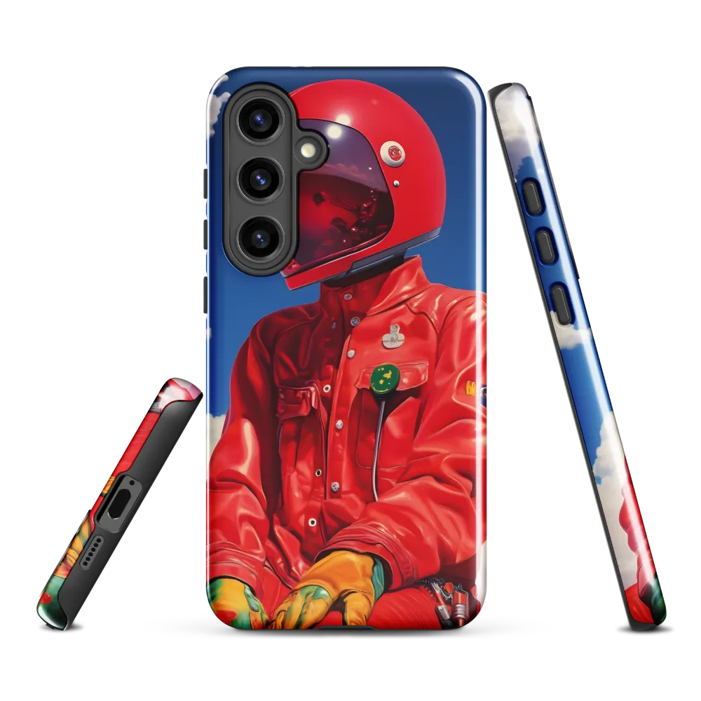 Astronaut in Crimson
