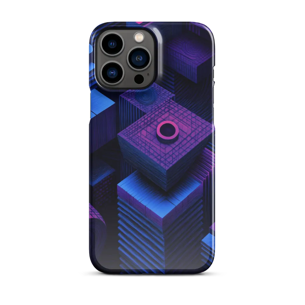 Geometric Dreams in Blue and Purple