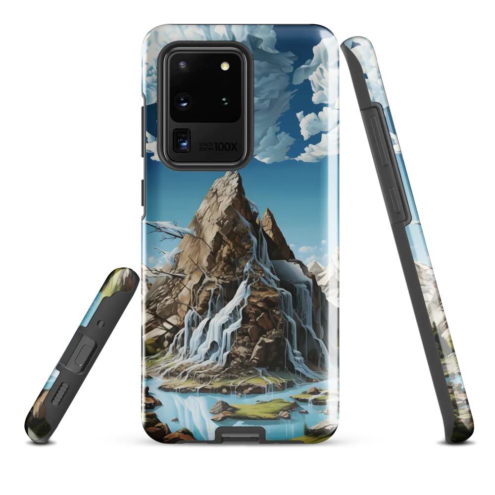 Majestic Cascade: A Mountain Masterpiece