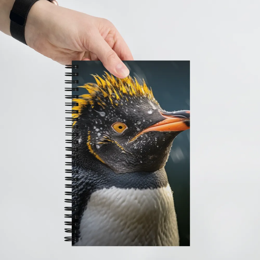 Silent Majesty: A Portrait of the Penguin | Spiral Notebook