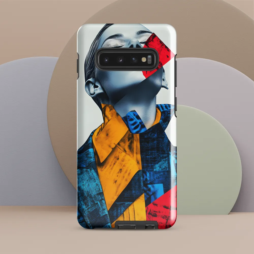 Fragmented Confidence: A Surreal Fashion Portrait | Phone Case |  S10 Plus | Tough Case | Glossy