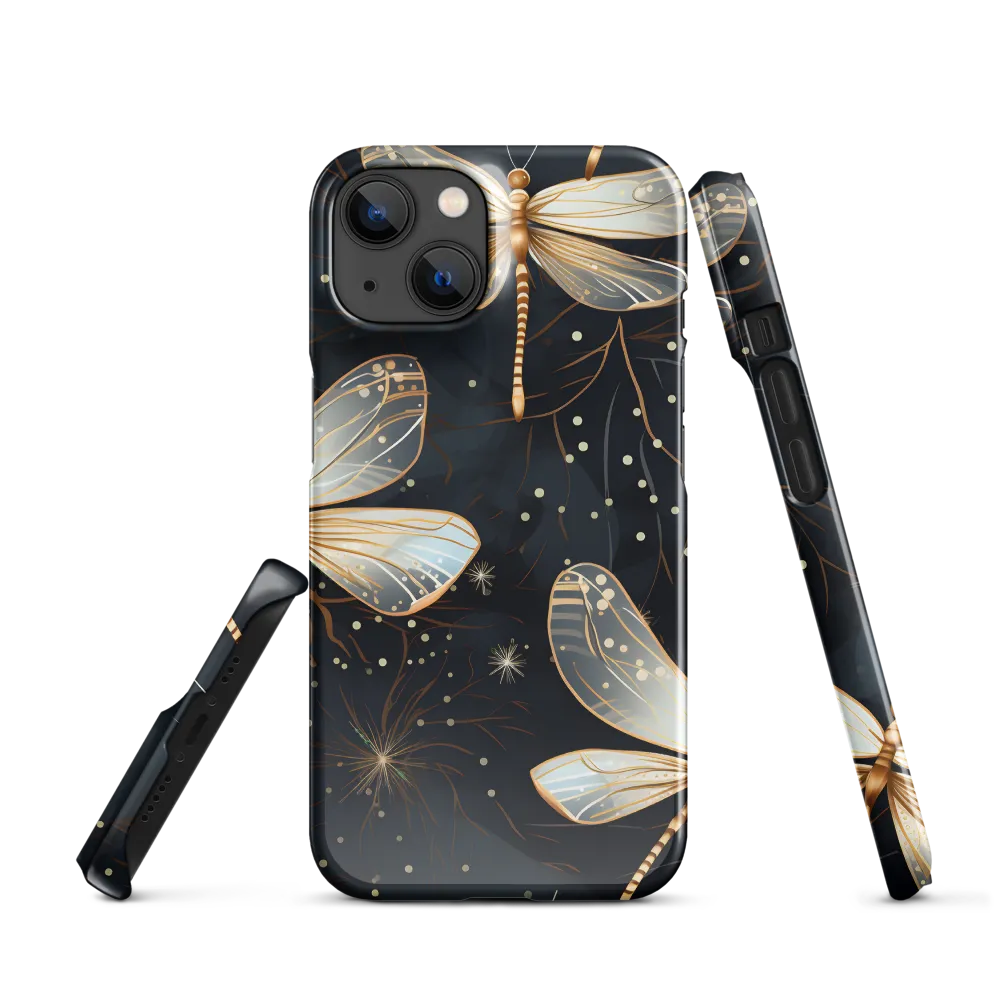Ethereal Dance: Dragonflies in a Midnight Garden