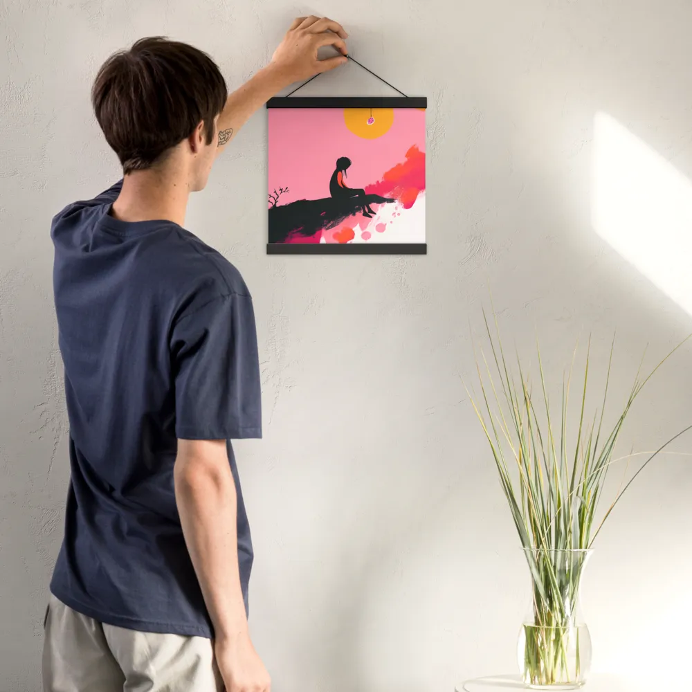 Whispers of the Sun | Poster With Black Wood Hanger | 12″×12″
