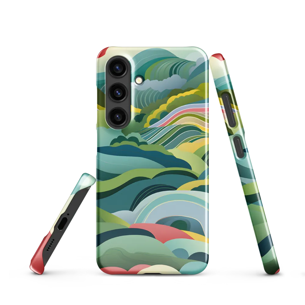 Waves of Serenity | Phone Case |  S24 | Snap Case | Glossy