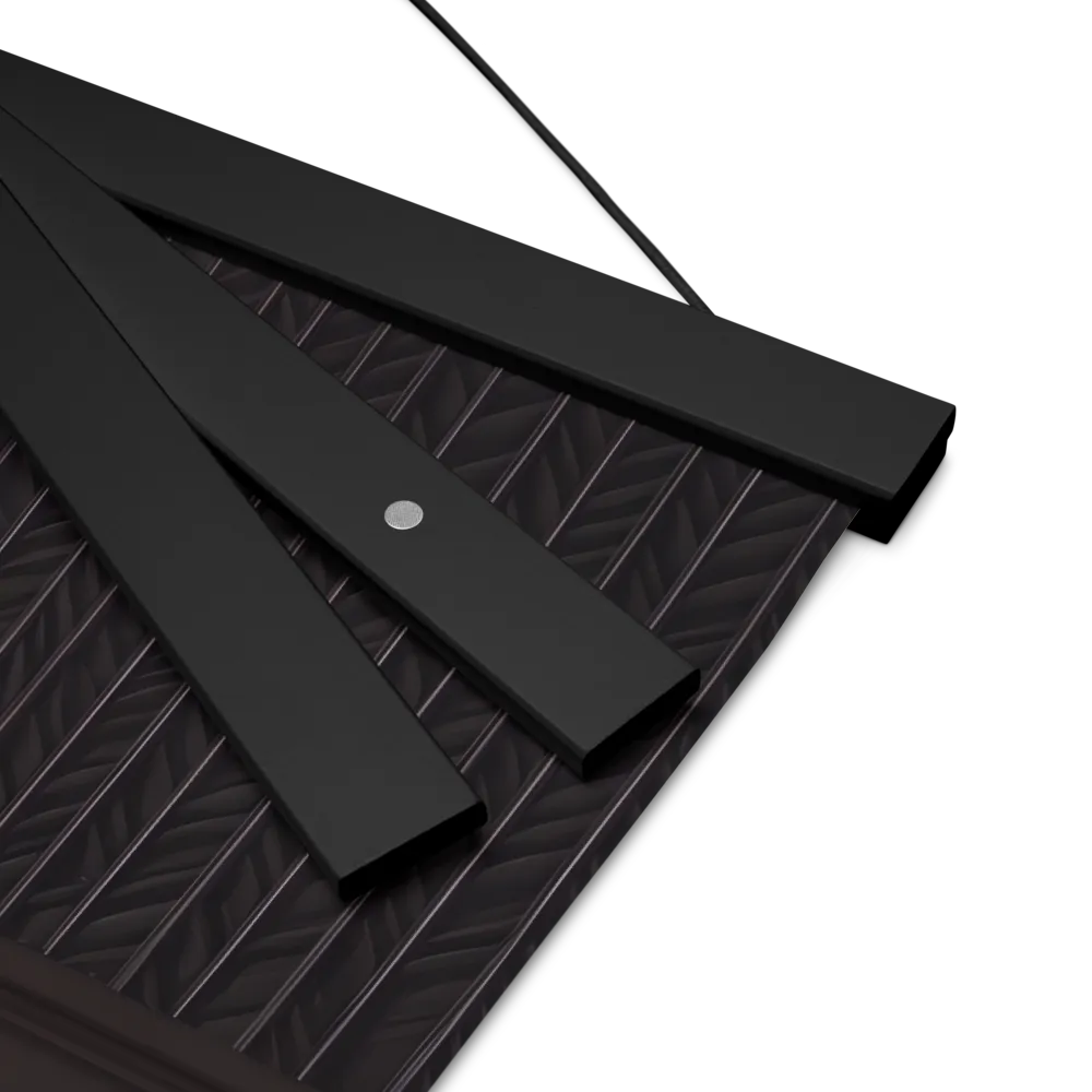Elegance in Contrast: A Modern Interior Design | Poster With Black Wood Hanger | 16″×16″