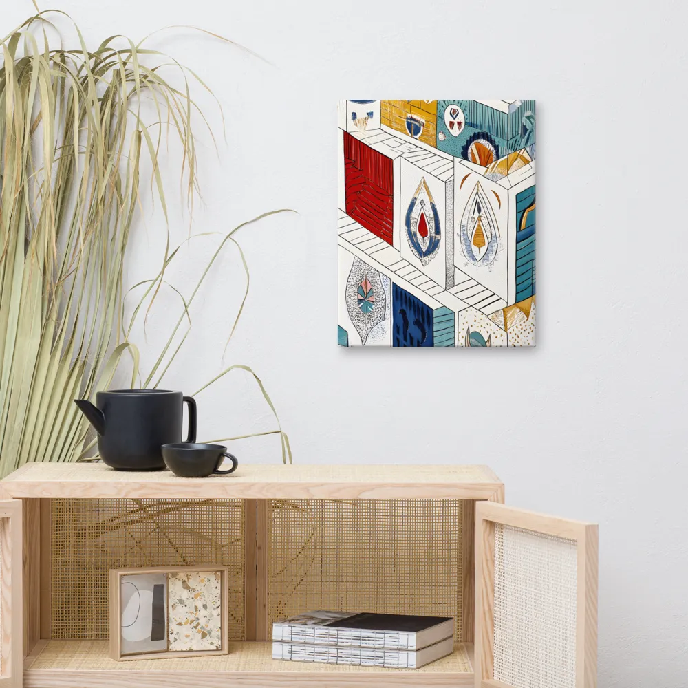 Symphony of Geometric Harmony | Canvas | 16″×20″