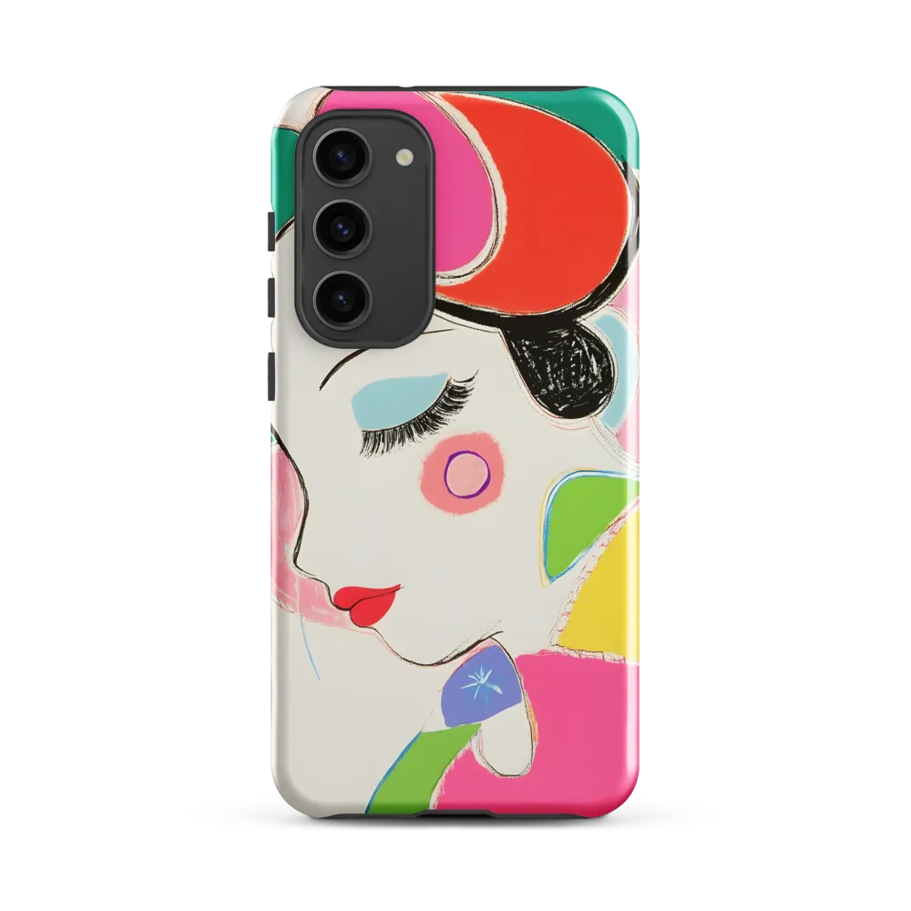 Whimsical Portrait in Colorful Abstraction
