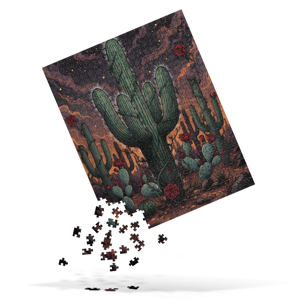 Desert Night Bloom 
 Jigsaw Puzzle