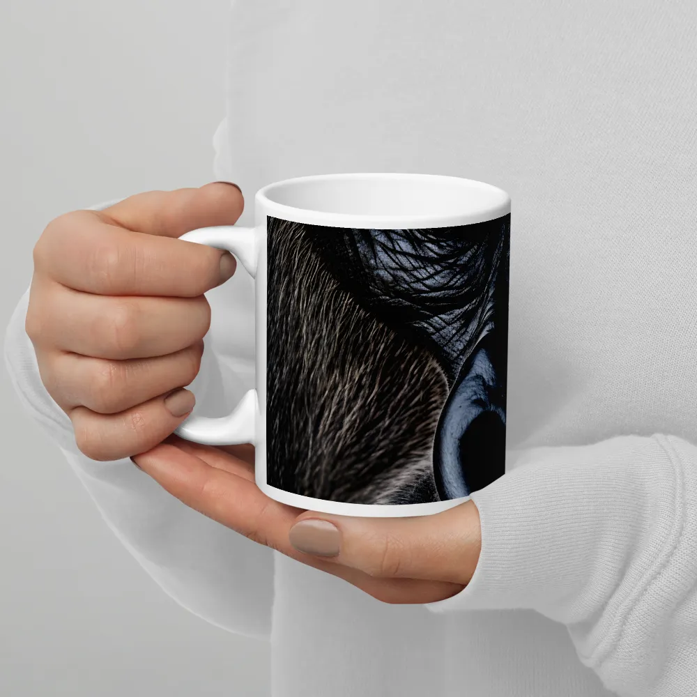 Gaze of the Wild: A Gorilla's Portrait | Mug with White inside | 11 oz