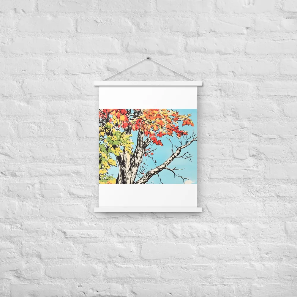 Autumn's Embrace | Poster With White Wood Hanger | 18″×24″