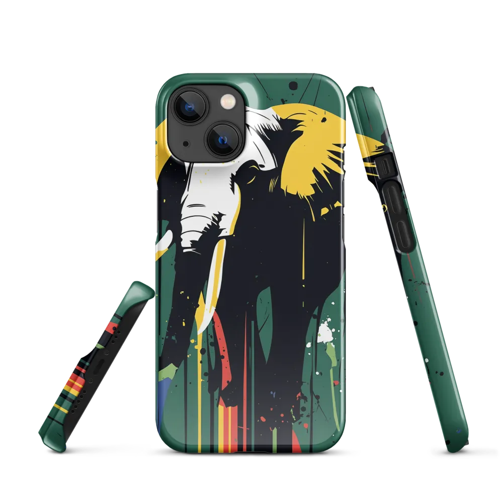 Majestic Minimalism: The Colorful Elephant