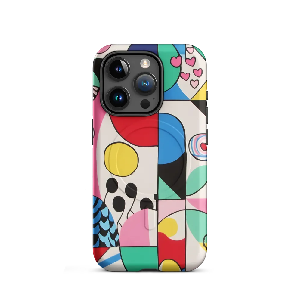 Dynamic Interplay of Shapes | Phone Case |  15 Pro | MagSafe® Tough Case | Matte