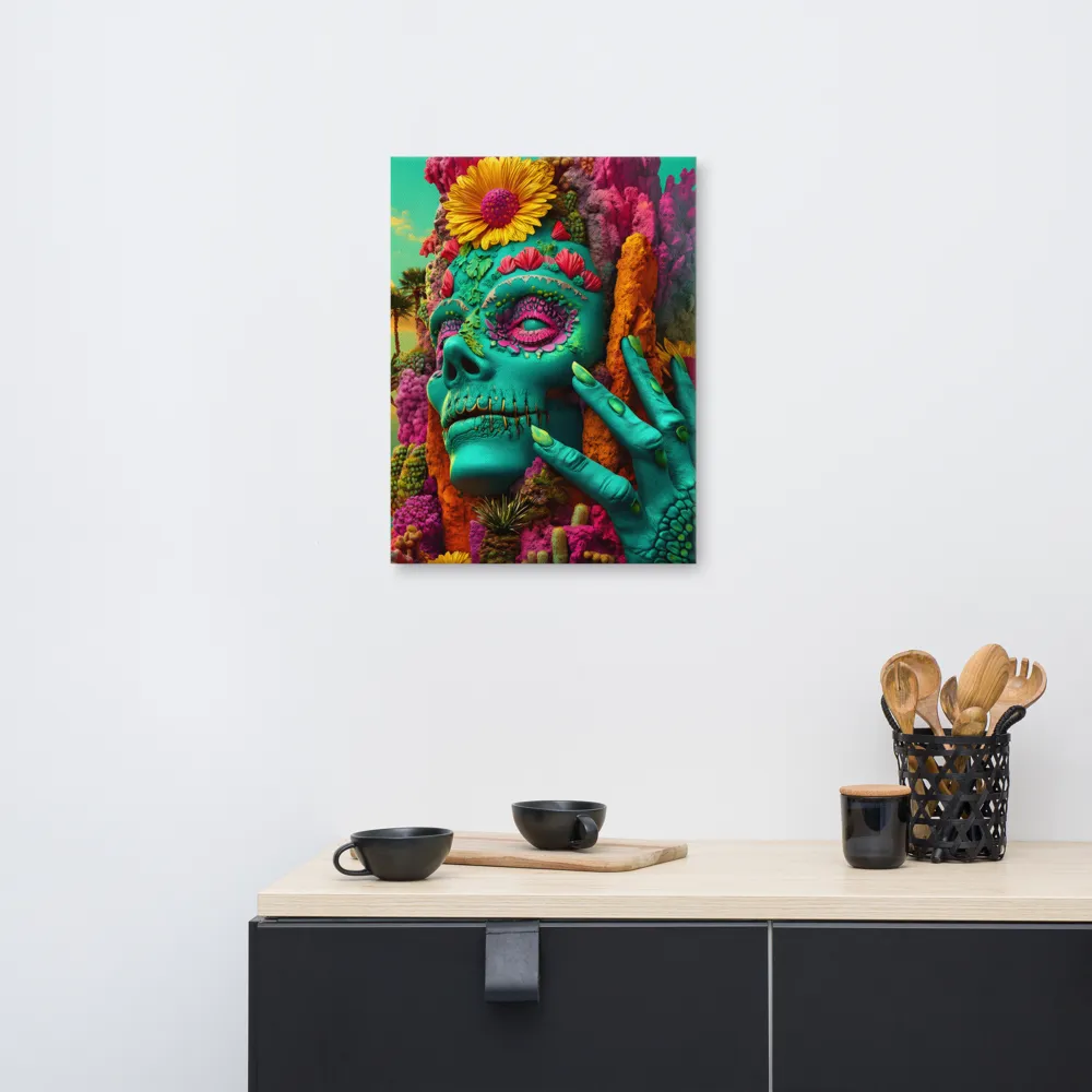 Ethereal Skull Garden | Canvas | 18″×24″