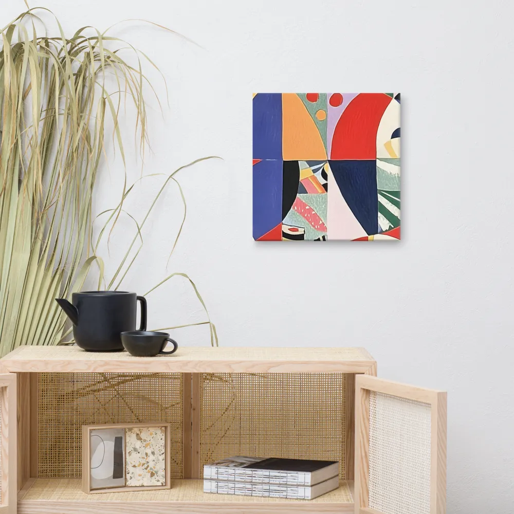 Dynamic Mosaic Symmetry | Canvas | 16″×16″