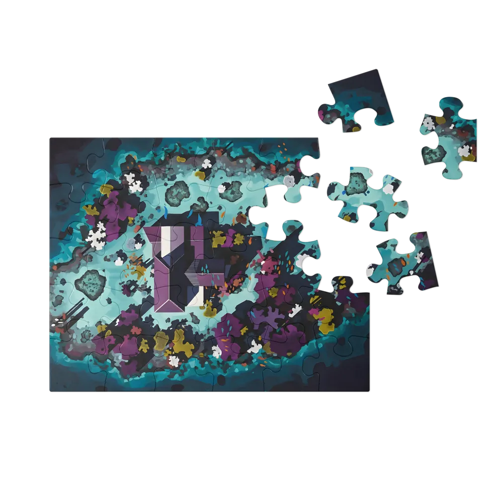 House on Atoll 
 Jigsaw Puzzle in Tin Box