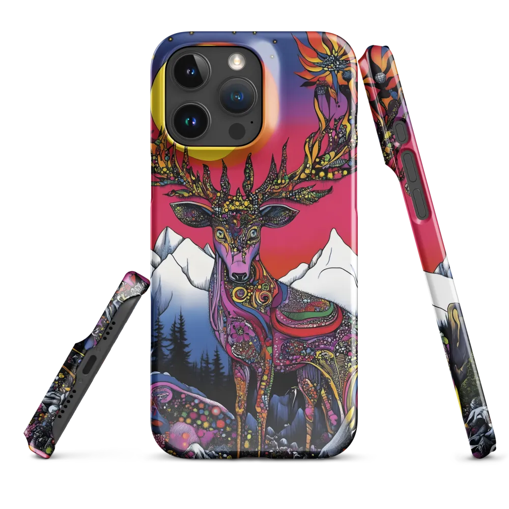 Mystical Majesty of the Psychedelic Deer | Phone Case |  16 Pro Max | Snap Case | Glossy