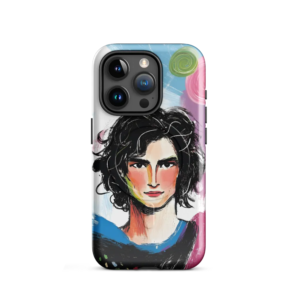 Vibrant Portrait of Youth | Phone Case |  15 Pro | MagSafe® Tough Case | Glossy